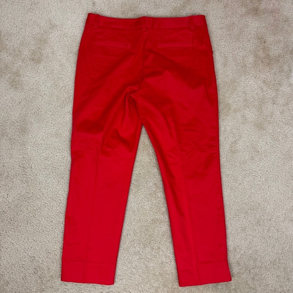Vineyard Vines Red Tapered Pants Women's Size 12 - Picture 9 of 10
